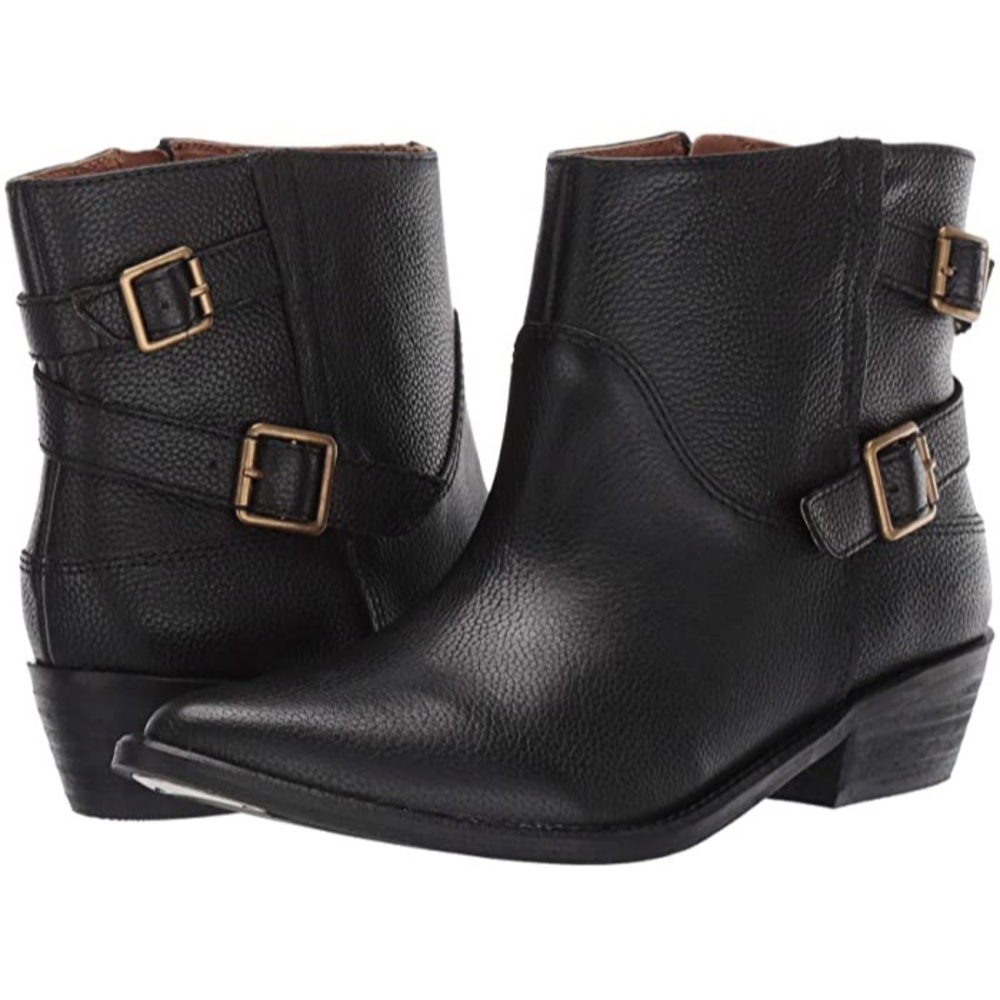 Lucky Brand Caelyn Western Leather Ankle Boots